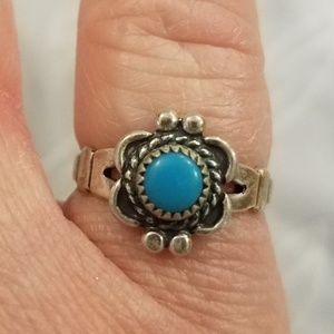 Sterling Silver turquoise ring size 6